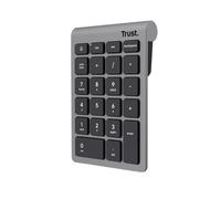 Trust Xalas Wireless Numpad Number Keypad for Laptop and Desktop PC, 22 Keys, 2.4GHz USB Micro Receiver, Slim Number Pad for Compact TKL Keyboards, Wireless Numeric Keyboard Data Analysis Accounting