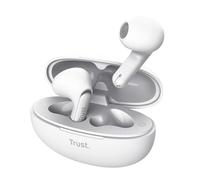 Trust Yavi Wireless Earphones Bluetooth In-Ear Headphones, White