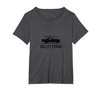 Trust Your Car to Valley Forge Automotive Classic Style T-Shirt, Women's Plus, Dark Heather Grey, 4X