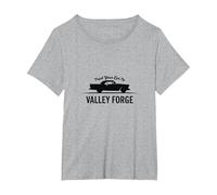Trust Your Car to Valley Forge Automotive Classic Style T-Shirt, Women's Plus, Heather Grey, 4X