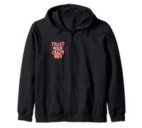 Trust Your Crazy Idea Burning Heart Inspirational Zip Hoodie