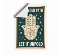 Trust Your Path Vintage Unframed Wall Art Print A3 (42×29.7cm), Wall Decor for Living Room, Bedroom, Office & Home, Art Gift