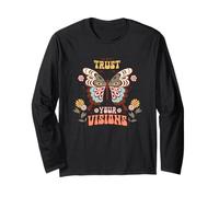 Trust Your Visions Butterfly Retro Motivational Long Sleeve T-Shirt