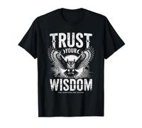 Trust Your Wisdom Owl Moon Phases Inner Voice Mystical T-Shirt