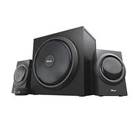 Trust Yuri 2.1 Speaker Set with Wooden Subwoofer, 120W (60W RMS), UK Plug