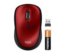 Trust Yvi+ Silent Wireless Mouse Sustainable Design 800-1600 DPI, Red