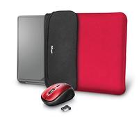Trust 23455 laptop case 39.6 cm (15.6") Sleeve case Black Red