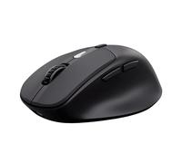 Trust Zevo Ultra Fast Rechargeable Wireless Mouse, Bluetooth + 2.4GHz, Silent Buttons, 85% Recycled Materials, Ultra Fast Recharging (3-Min Charge = 24 Days Use), Multidevice Mouse for PC Mac, Black