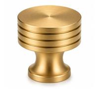 trust4care 2-Pack 1.2" Brushed Gold Bifold Closet Door Cabinet Knobs