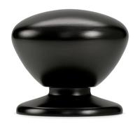 trust4care 2-Pack Extra Large Matt Black Bifold Closet Door Knobs with Wide Base Backplate, Heavy Passage Wardrobe Dresser Cabinet Dummy Pull Doorknobs, 1-3/5" Sideboard Drawer Handles