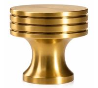 trust4care 4-Pack 1.2" Brushed Gold Bifold Closet Door Cabinet Knobs