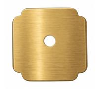 trust4care 4-Pack 1.7" Gold Backplates of Bifold Closet Cabinet Knobs