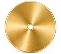 trust4care 4-Pack 2.0" Gold Backplates of Bifold Closet Cabinet Knobs