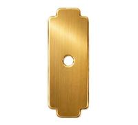 trust4care 4-Pack Gold Rectangle Backplates of Closet Cabinet Knobs
