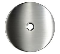 trust4care 4-Pack Thick Brushed Satin Nickel Backplate for Cabinet Knobs, 2-1/3" Round Rosette Plate Sheet for Bifold Closet Doors, Large Escutcheon Back Plates for Doorknobs & Pulls, Handles