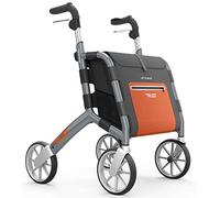 TrustCare Let's Shop Folding Aluminium Rollator Walking Aid Handle Height from 76 cm to 95 cm Seat Height 60 cm Maximum Load 130 kg