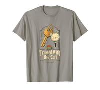 Trusted with the Cat, Cat Sitter Spare Key Gift T-Shirt
