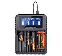 TrustFire TR-020 26650 18650 Battery Charger Universal Battery Charger - 4 x Slots QC3.0 Type-C USB Port for IMR/INR/ICR/Li-Ion 10440 14500 16340 18350 22500 32650 NI-Mh (NiCd) AA AAAAA. AA C.D.