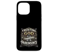 Trusting God Through Parkinson's Awareness Christian Case for iPhone 13 Pro Max