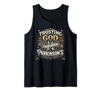 Trusting God Through Parkinson's Awareness Christian Tank Top