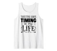 Trusting God's Timing in My Life Christian Quote Tank Top