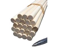 Trustleaf 12mm x 300mm Birch Hardwood Wooden Craft Sticks/Dowels - Seconds - Pack of 10 Dowels