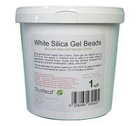 Trustleaf 1kg, 2.2lbs Tub White Silica Gel Desiccant, 2-4mm Beads - Dehumidify - Flower Drying - 3D Printing - Storage