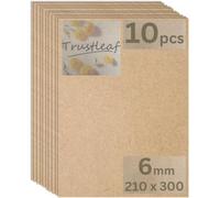 Trustleaf 6MM Sheets of MEDITE Premier MDF 210mm x 300mm, A4 Approx. Pack of 10