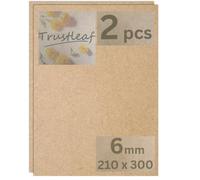 Trustleaf 6MM Sheets of MEDITE Premier MDF 210mm x 300mm, A4 Approx. Pack of 2