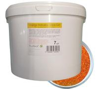 Trustleaf 7kg, 15.4lbs Tub Orange Self Indicating Silica Gel 2-4mm Beads - Trustleaf Orange Silica Gel Desiccant (7kg Tub - og)