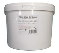 Trustleaf 7kg, 15.4lbs Tub White Silica Gel Desiccant, 2-4mm Beads - Dehumidify - Flower Drying - 3D Printing - Storage