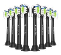 Trustnice Compact Size Toothbrush Heads for Philips Sonicare Brush Heads - Compatible with Philips Sonicare HealthyWhite & Snap-on Brush Modle, 8 Pack