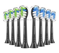 Trustnice Replacement Toothbrush Heads for Philips Sonicare Click-on Handles, Brush Heads Compatible with Sonicare Electric Toothbrush, 8 Pack