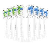 Trustnice Replacement Toothbrush Heads for Philips Sonicare Click-on Handles, Brush Heads Compatible with Sonicare Electric Toothbrush, 8 Pack