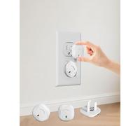 TrusTot Outlet Covers Child Proofing, 24 Pack Plug Covers for Electrical Outlets to Prevent Power Shock Safety