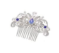 TRUSTTWO Hair Clip Crystal Rhinestone Hair Accessories For Women Bride Accessories Comb Hair Jewelry Fit For Women Bride Wedding The New(Silver)