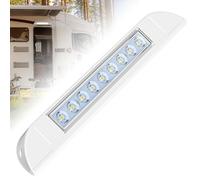 TrustWheel 12V LED Caravan Awning Porch Lights IP67 Waterproof 4W 6000K 550lm 12V Lights for Camper Van Motorhome Exterior Door Strip Lamp with Touch Switch, DC12-24V