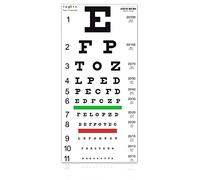 TRUSTY Snellen Eye Chart for Eye Exams at 10 Feet