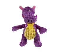 TrustyPup Tough 'N Fun Dragon Squeaky Plush Dog Toy, Chew Guard Technology - Purple, One Size