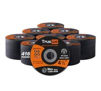 Truswe 416 Pack Cut Off Wheels - 4 1/2 Inch Metal and Stainless Steel Cutting Wheel for Angle Grinder Ultra Thin Cut-Off Wheel Cutting Disc