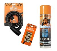 TruTension | Every Day Essential Bundle | Bicycle Security Kit with Key Lock, Multitool, Maintenance Spray | Bicycle Tools & Accessories