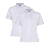 Trutex Girl's Nsb-wht School Top, White (White White), 5-6 Years (Size:24)