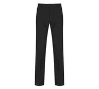 Trutex Boys Black School Trousers - Slim Leg Adjustable Waist, Stain Resistant Flat Front Senior Boys Uniform Trousers - (32W)