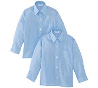 Trutex Boy's Ls Easy Care Shirt, Blue, 15 Years Manufacturer Size Collar UK