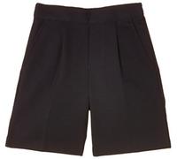 Trutex Boys Navy Blue School Shorts - Elasticated Waist Pull On Stain Resistant Durable Junior Boys Uniform Shorts - Age 14