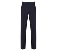 Trutex Boys Navy School Trousers - Slim Leg Adjustable Waist, Stain Resistant Flat Front Uniform Trousers - 34S"