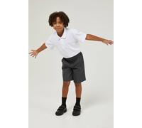 TRUTEX Flat Front Stain Resistant School Shorts in Grey | Size: 26 inches TRUTEX Grey 26 inches