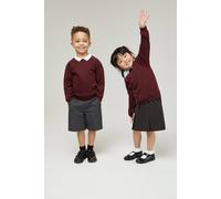 TRUTEX Forest Green School Crew Neck Sweatshirt in Maroon | Size: 5-6 Years TRUTEX Maroon 5-6 Years