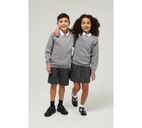 TRUTEX Forest Green School Crew Neck Sweatshirt in Mid Grey | Size: 14 Years TRUTEX Mid Grey 14 Years