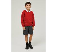TRUTEX Forest Green School Crew Neck Sweatshirt in Scarlet | Size: 7-8 Years TRUTEX Scarlet 7-8 Years